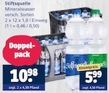 Aktuelles Mineralwasser Doppelpack Angebot bei Getränkewelt in Krefeld ab 5,99 €