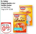 Original Backin im Angebot bei GLOBUS in Jena Original Backin Angebote von Dr. Oetker bei GLOBUS Jena für 0,99 €