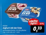 Joghurt mit der Ecke bei Konsum im Bannewitz Prospekt für 0,33 €