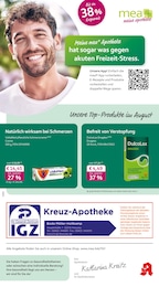 mea - meine apotheke Prospekt für Kreuzau mit 4 Seiten mea - meine apotheke Prospekt für Kreuzau: "Unsere August-Angebote", 4 Seiten, 01.08.2026 - 31.08.2026