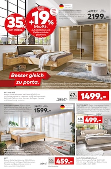 Bett im porta Möbel Prospekt "PREIS HAMMER" mit 12 Seiten (Neuss)