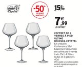 Coffret de 4 verres à pied Ultimo - Bohemia Crystal en promo chez Intermarché Hyper Coffret de 4 verres à pied Ultimo - Bohemia Crystal dans le catalogue Intermarché Hyper