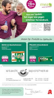 mea - meine apotheke Prospekt Unsere September-Angebote mit 4 Seiten