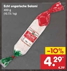 Echt ungarische Salami bei Netto Marken-Discount im Prospekt "" für 4,29 €