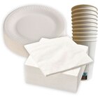 SUR LES ASSIETTES, SERVIETTES ET GOBELETS BLANCS - CARREFOUR HOME - Carrefour Market à Chambéry SUR LES ASSIETTES, SERVIETTES ET GOBELETS BLANCS - CARREFOUR HOME en promo chez Carrefour Market Chambéry