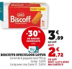 Biscuits Speculoos - Lotus dans le catalogue Super U