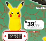 RÉVEIL LUMINEUX PIKACHU | 6 ans en promo chez JouéClub RÉVEIL LUMINEUX PIKACHU | 6 ans dans le catalogue JouéClub