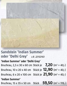Sandstein 'Indian Summer' oder 'Delhi Grey' bei BAUHAUS in Wiesbaden Sandstein 'Indian Summer' oder 'Delhi Grey' im Angebot bei BAUHAUS Wiesbaden