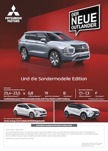 Aktueller Mitsubishi Prospekt "Mitsubishi Angebote" Seite 1 von 8 Seiten