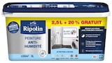Peinture(d) anti-humidité blanc satin Ripolin 2,5 L + 20% gratuit - Ripolin - Castorama à Joué-lès-Tours Peinture(d) anti-humidité blanc satin Ripolin 2,5 L + 20% gratuit - Ripolin en promo chez Castorama Joué-lès-Tours à 39,90 €