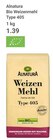 Bio Weizenmehl Type 405 Angebote von Alnatura bei GLOBUS Braunschweig für 1,39 €