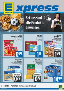 E xpress Prospekt der Woche "Wir lieben Lebensmittel." Seite 1, 13.07.2026 bis 18.07.2026 für München Aktueller E xpress Prospekt "Wir lieben Lebensmittel." Seite 1 von 4 Seiten für München