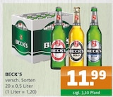 Beck's Angebote bei Getränke A-Z Oranienburg für 11,99 €