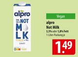 alpro Not Milk Angebote bei famila Nordost Stralsund für 1,49 €