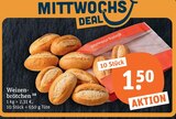 Weizenbrötchen Angebote bei tegut Mühlhausen für 1,50 €