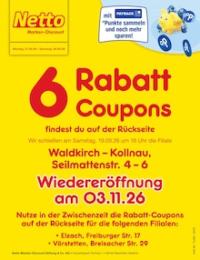 Aktueller Netto Marken-Discount Prospekt für Gutach (Breisgau) und Ungebung, Seiten zum blättern Netto Marken-Discount Prospekt 6 Rabatt-Coupons mit Seiten in Gutach (Breisgau) und Umgebung