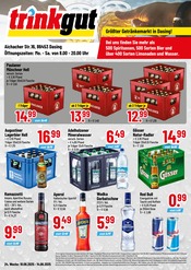 Aktueller Trinkgut Prospekt mit Bier, "Größter Getränkemarkt in Dasing!", Seite 1