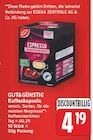 Kaffeekapseln von GUT&GÜNSTIG für 4,19 € bei E center im Angebot Kaffeekapseln von GUT&GÜNSTIG im aktuellen E center Prospekt