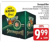 Bier im Angebot bei EDEKA in Werdau Bier Angebote von Sternguell bei EDEKA Werdau für 9,99 €