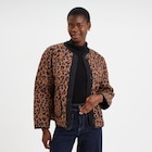 Veste matelassée boutonnée col rond camel femme en promo chez La Halle Veste matelassée boutonnée col rond camel femme dans le catalogue La Halle