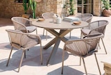 Table ronde Oryon 6 places aluminium Ø130×75cm - HESPÉRIDE dans le catalogue Maxi Bazar