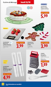Promotion Cloche À Gâteau dans le prospectus Lidl, valable du 22/10/2026 au 28/10/2026 Promo Cloche À Gâteau dans le catalogue Lidl du moment à la page 46