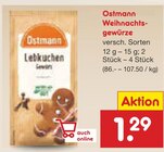 Weihnachtsgewürze Angebote von Ostmann bei Netto Marken-Discount Neuwied für 1,29 €