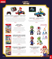 Prix et réduction Super Mario dans le prospectus Fnac en cours Offre Super Mario dans le catalogue Fnac du moment à la page 107