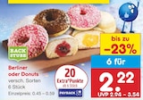 Berliner oder Donuts von BACKSTUBE im aktuellen Netto Marken-Discount Prospekt für 2,22 €