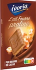 Tablette de chocolat au lait fourré praliné - Ivoria en promo chez Intermarché Hyper Gap à 1,52 €