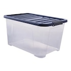 Boîte de rangement transparente avec couvercle IVER 45 L - Brico Dépôt à Villeurbanne Boîte de rangement transparente avec couvercle IVER 45 L en promo chez Brico Dépôt Villeurbanne à 12,90 €