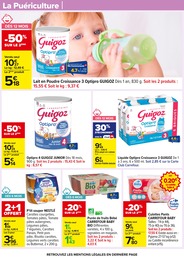 Prix et réduction Guigoz dans le prospectus Carrefour en cours Offre Guigoz dans le catalogue Carrefour du moment à la page 61