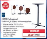 Stehtisch, Ø 60 cm, höhenverstellbar von METRO Professional im aktuellen METRO Prospekt