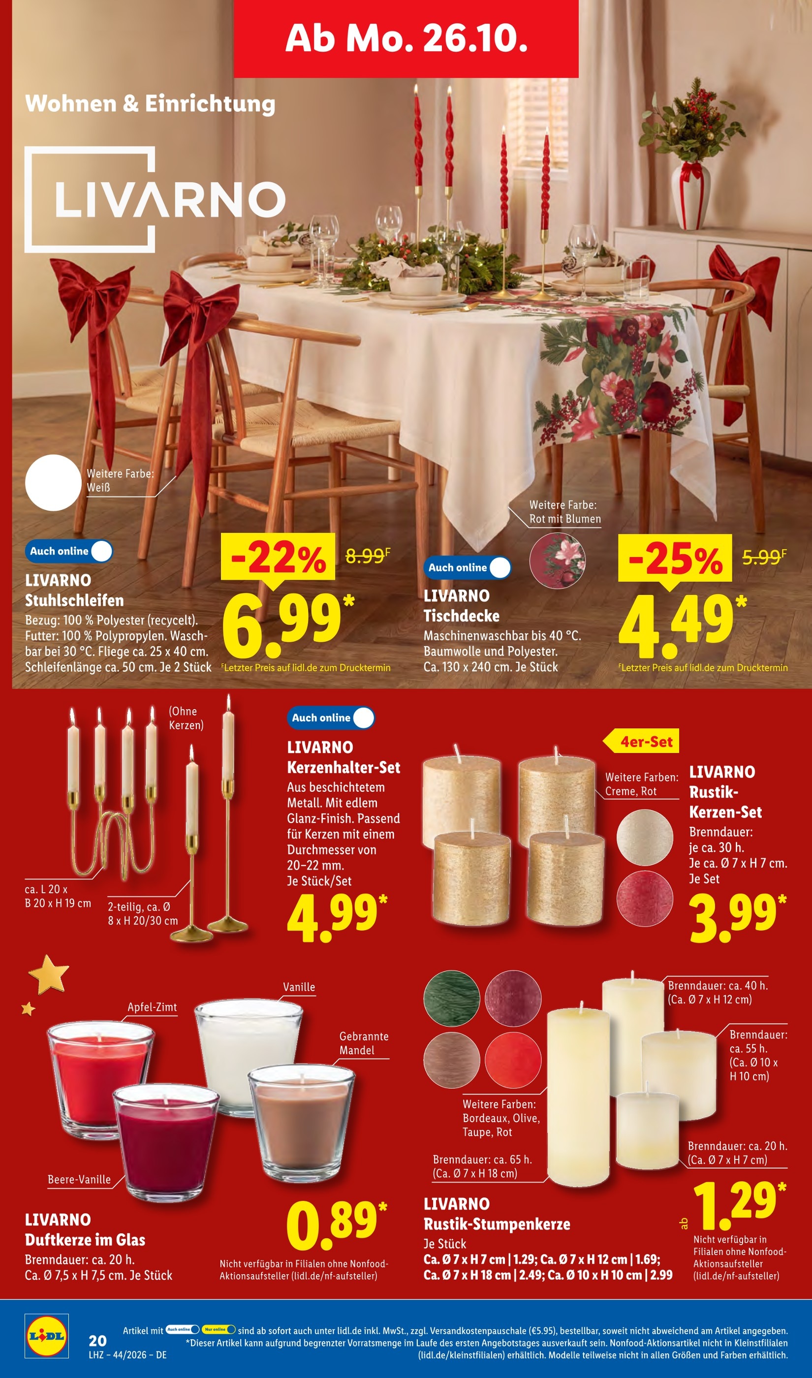 Lidl Kerzen Angebot ᐅ Finde den Preis im aktuellen Prospekt