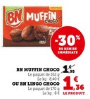 Muffin choco - BN en promo chez Super U Saint-Nazaire à 1,36 €