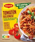 Fix Tomaten Bolognese oder Magic Asia Würzpaste Curry Thai Style Angebote von Maggi bei REWE Bonn für 0,44 €