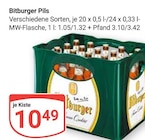 Bitburger Pils im Angebot bei GLOBUS in Oberhausen Bitburger Pils Angebote von Bitburger bei GLOBUS Oberhausen für 10,49 €