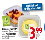 Ananas "sweet" oder Mango Oat von OBSTWERK im aktuellen EDEKA Prospekt für 3,99 €