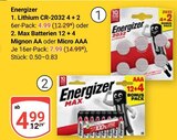 Lithium CR-2032 im Angebot bei GLOBUS in Leipzig Lithium CR-2032 Angebote von Energizer bei GLOBUS Leipzig für 4,99 €