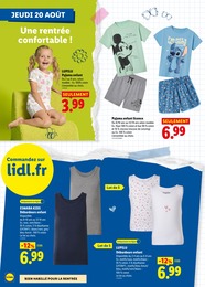 Prix et réduction Pyjama dans le prospectus Lidl en cours Offre Pyjama dans le catalogue Lidl du moment à la page 24