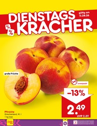 Pfirsiche im Netto Marken-Discount Prospekt Pfirsiche im Netto Marken-Discount Prospekt "Aktuelle Angebote" auf Seite 12
