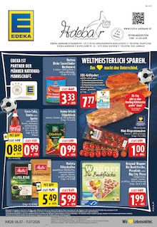 Cola im aktuellen EDEKA Prospekt (Herzogenrath) Cola im EDEKA Prospekt "Aktuelle Angebote" mit 24 Seiten (Herzogenrath)