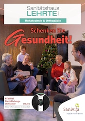 Aktueller Sanitätshaus Lehrte GmbH Prospekt mit Massagegerät, "Schenken Sie Gesundheit!", Seite 1