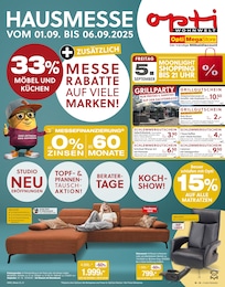 Opti-Wohnwelt Prospekt für Burgstetten mit 4 Seiten Opti-Wohnwelt Prospekt für Burgstetten: "Hausmesse", 4 Seiten, 28.08.2025 - 06.09.2025