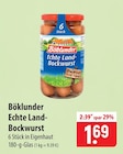 famila Nordost Westerland - Böklunder Echte Land-Bockwurst Angebot im Prospekt Böklunder Echte Land-Bockwurst bei famila Nordost im Westerland Prospekt für 1,69 €