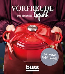 buss Prospekt "VORFREUDE das schönste Gefühl", 34 Seiten, 28.11.2025 - 28.11.2025 Aktueller buss Prospekt, "VORFREUDE das schönste Gefühl", mit Angeboten der Woche, gültig von 28.11.2025 bis 28.11.2025