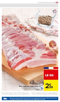 Promo Côte De Porc dans le catalogue Carrefour Market du moment à la page 5