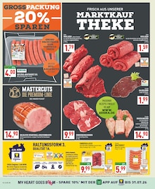 Rindfleisch im Marktkauf Prospekt "Aktuelle Angebote" mit 32 Seiten (Düsseldorf)