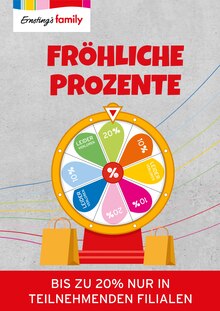 Aktueller Ernstings family Wernburg Prospekt "FRÖHLICHE PROZENTE" mit 1 Seite