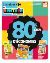Catalogue Supermarchés Carrefour en cours à Gonesse et alentours, "LA RENTRÉE À PETIT PRIX", 78 pages, 12/08/2025 - 01/09/2025